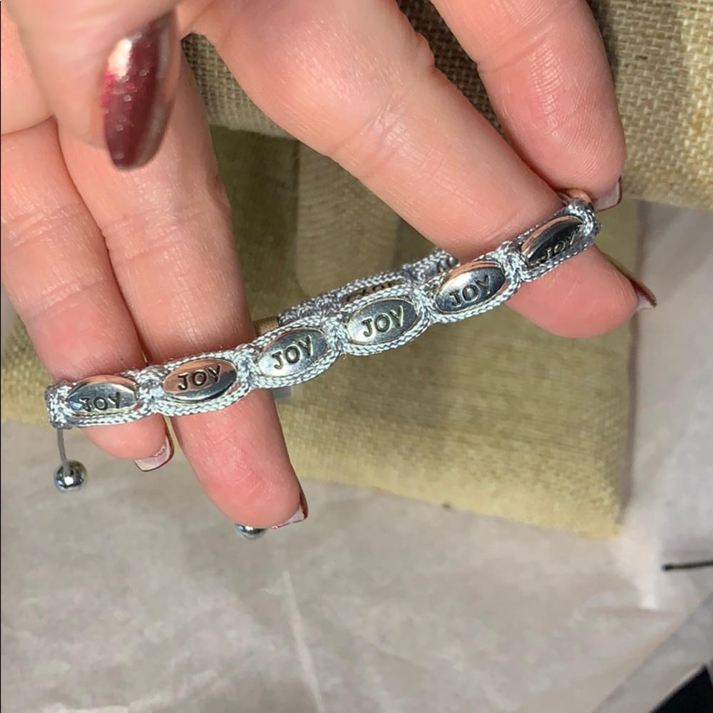 Inspirational cord bracelet